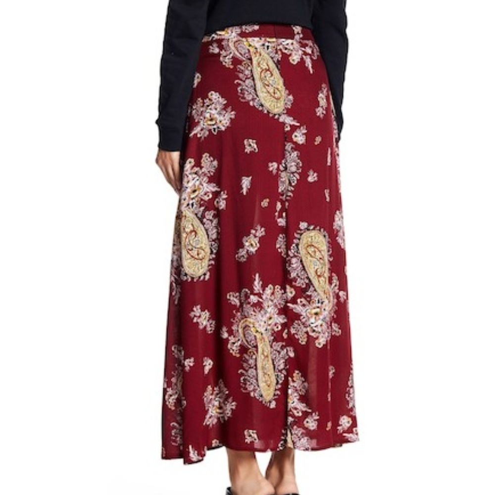 HP❤️New! Love, Fire Walk Through Floral Maxi Skirt - Picture 2 of 3